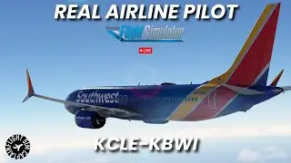 IFLY737MAX - KCLE-KBWI - Southwest Ops- Real Airline Pilot