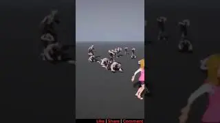 Zombie crowd in ue4 niagara
