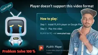 Player Doesn't Support this video Formats | Problem Solved 100% 😊