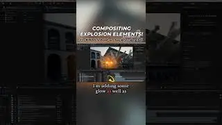 🎯Compositing Explosions in After Effects w/ Color Correction and Glow | Ft. KHAOS Add-on for Blender