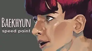 Morgan Draws Fanart: Baekhyun Profile Practice