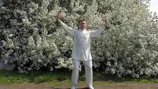 1  упражнение - держать небо руками / Ба Дуань Цзинь (ЦИГУН)