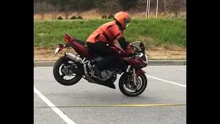 Motorcycle panic braking practice