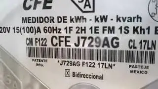 Como identificar el número medidor de CFE de una casa