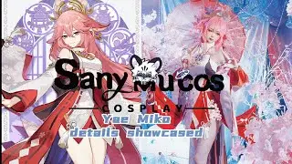 【SanyMuCos】Genshin Impact Yae Miko Guuji Yae Sexy Kimono Style Cosplay Costume Show