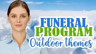 Funeral Program - Outdoor Landscape Themes