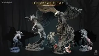 3dartdigital Patreon - The Worthy Prey - November Release (STL's for-RPG, Board & Tabletop Games)