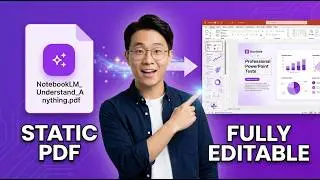 How to Remove Watermark | Edit NotebookLM PDF: Convert to Fully Editable PPT in 1 Minute  with AI