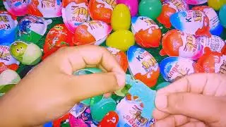 100 Yummy Kindar Surprise Eggs Toy Opening A Lot Of Kindarjoy Chocolate ASMR