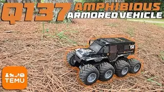 Q137 8-Wheel Amphibious Armored RC Vehicle from Temu
