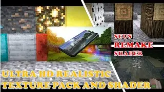 MCPE ULTRA HD REALISITIC TEXTURE PACK / NO LAG - SEUS SHADER