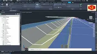 Open Channel and Road in Autocad Civil 3d.
