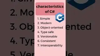 characteristics of C#