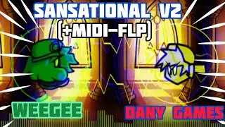 SANSATIONAL V2 | FNF Indie Cross V2 | But Weegee and ME sings it (+MIDI-FLP-FLM)