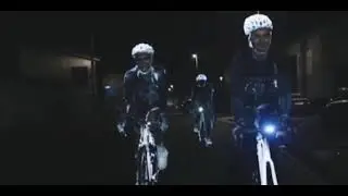A colorless compound sprayed on surfaces and reflecting light from headlights in the dark, like road