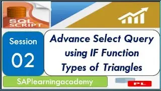 Advanced Select Query using IF Function | Type of Triangle | - SQL Practice Session 02