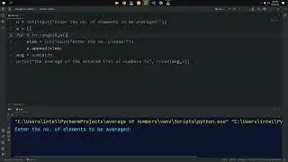 average of numbers in python|| Python Programming: Calculating the Average of Numbers