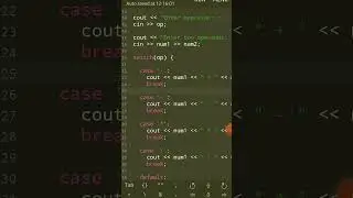 Simple calculator using switch statement in c++.Try this in your mobile and watch the output. 