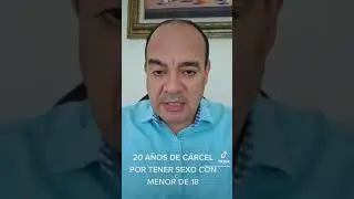 20 años de Cárcel por Sexo con menor de 18 años.