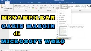 menampilkan garis MARGIN di MICROSOFT WORD