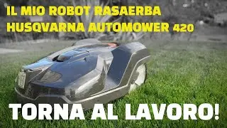 Il mio robot rasaerba Husqvarna Automower 420 torna al lavoro!