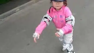 На роликах первый раз