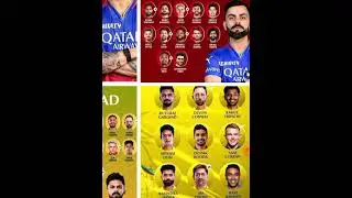 🔴RCB vs CSK IPL Squad 2025 🥵🔥 COMPARISON‼️ #iplauction #rcbplayers #cskplayers