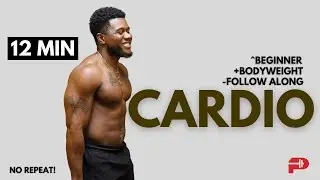 12-Min Full Body Cardio Workout (Beginner) - No Weights, No Equipment