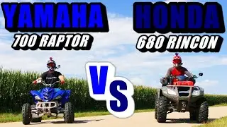 YAMAHA RAPTOR 700R VS. HONDA 680 RINCON!