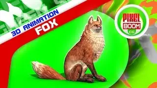 Green Screen Fox Animal Attack Die - Footage PixelBoomCG
