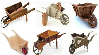 Wooden Unique Flower Cart Planter Designs Woodworking