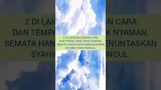 3 SYARAT BOLEH MASTURBASI DALAM ISLAM.