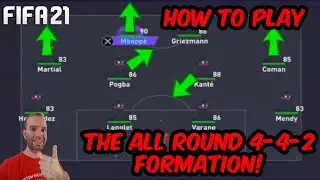 HOW TO PLAY THE ALL ROUND 4-4-2 FORMATION! - FIFA 21 TUTORIAL