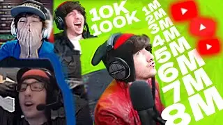 KREEKCRAFT HITTING 10K, 100K, 1M, 2M, 3M, 4M, 5M, 6M, 7M, and 8M SUBSCRIBERS !!!