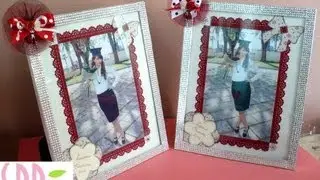Decorazione una cornice portafoto - frame and photo decoration