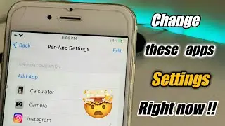 New Per App Settings in iPhone - What's it?