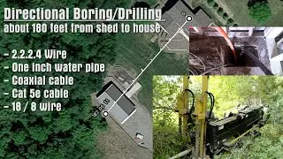How to Run Underground Power/Electric, Cable & Water to Shed/Garage - Directional Boring & Drilling