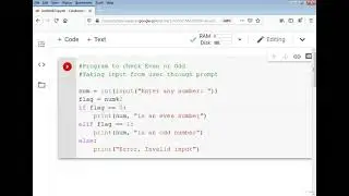 Even odd program in python using function