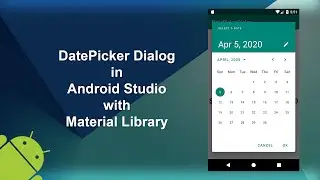DatePickerDialog in Android Studio with Material Library