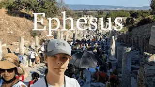 Exploring the Ancient city Ephesus, Turkey