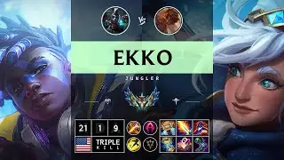 Ekko Jungle vs Taliyah: Triple Kill, Legendary - NA Challenger Patch 14.15