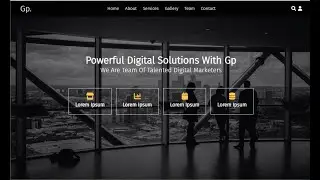 Responsive company / marketing Website Design Using HTML / CSS / JAVASCRIPT - Free SOURCE CODE