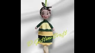 BAMBOLA PORTASACCHETTI DI PLASTICA - UNCINETTO AMIGURUMI