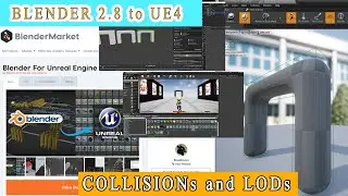 Blender2.8 to UE4 Addon - Collisions and LODs