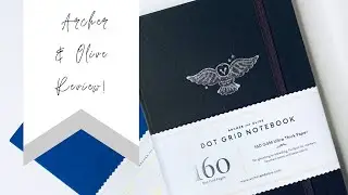 Archer and Olive Bullet Journal Unboxing and Review! Testing the Acrylograph Pens! Kraft Paper?!