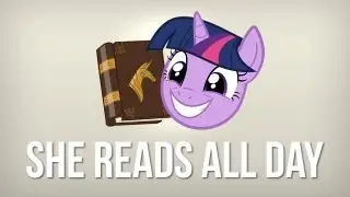 She reads all day