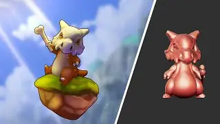 3D Pokemon Sculpting Cubone zBrush Timelapse