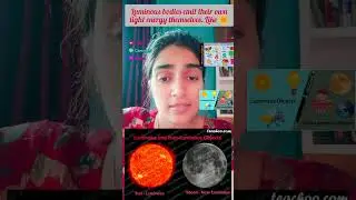 Difference b/w Luminous & non-luminous bodies|#shorts #youtubeshorts #shortsfeed #viralvideo #shorts