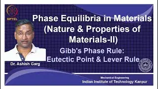 noc18-mm20 Lecture 19-Gibbs Phase Rule:Eutectic Point and Lever Rule