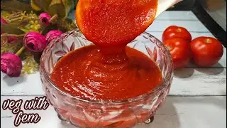 Thick Tomato Ketchup - 100% Original Ketchup Recipe | Homemade Is Best & Healthy - Veg With Fem